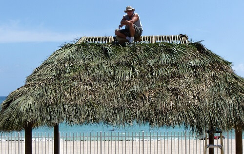 Tiki Hut Repair & Re-Thatching