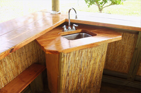 Custom Tiki Hut & Tiki Bar Sinks