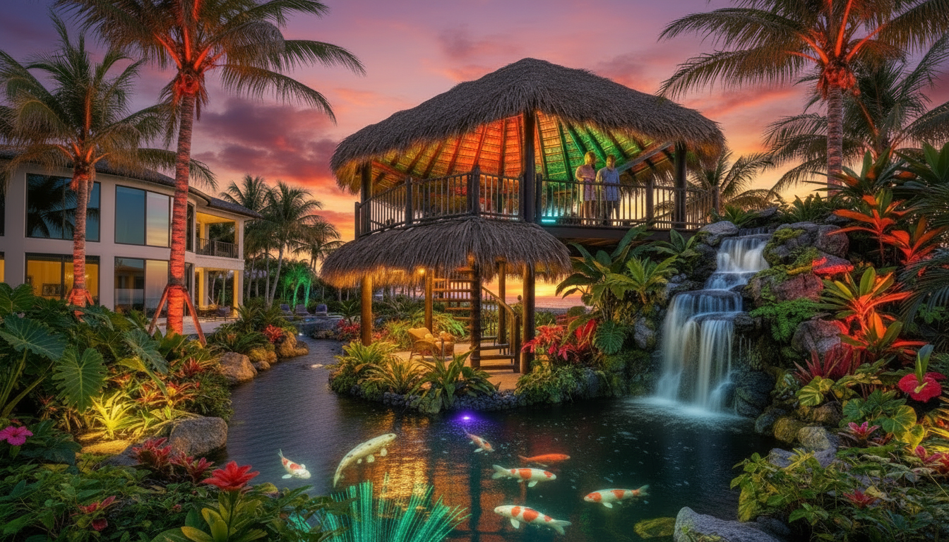 Beautiful Custom Built Tiki Huts Florida